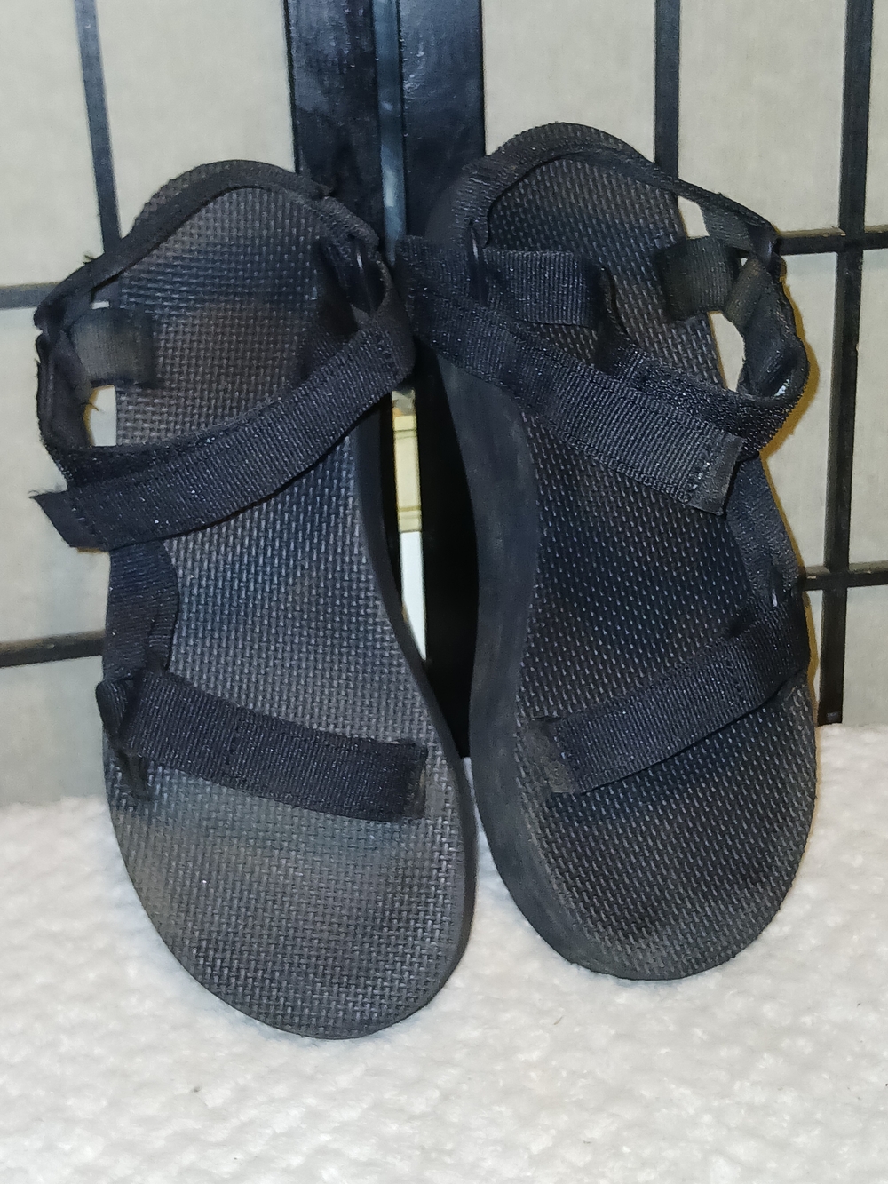 Black Strappy Sport Sandals